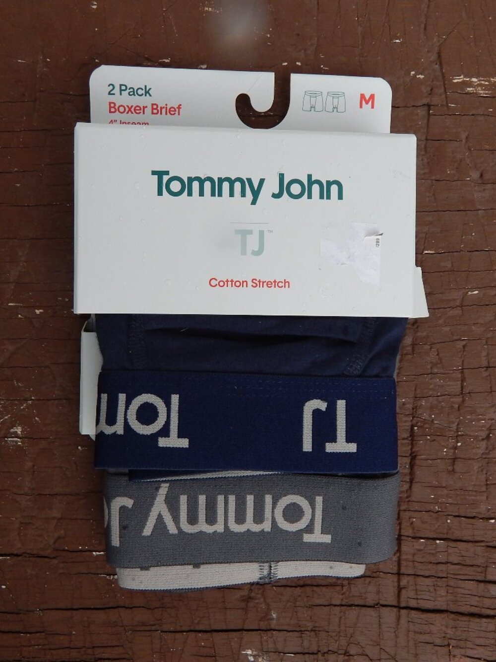 TOMMY JOHN 2pk Cotton Stretch Boxer Briefs 4in inseam Size Medium New